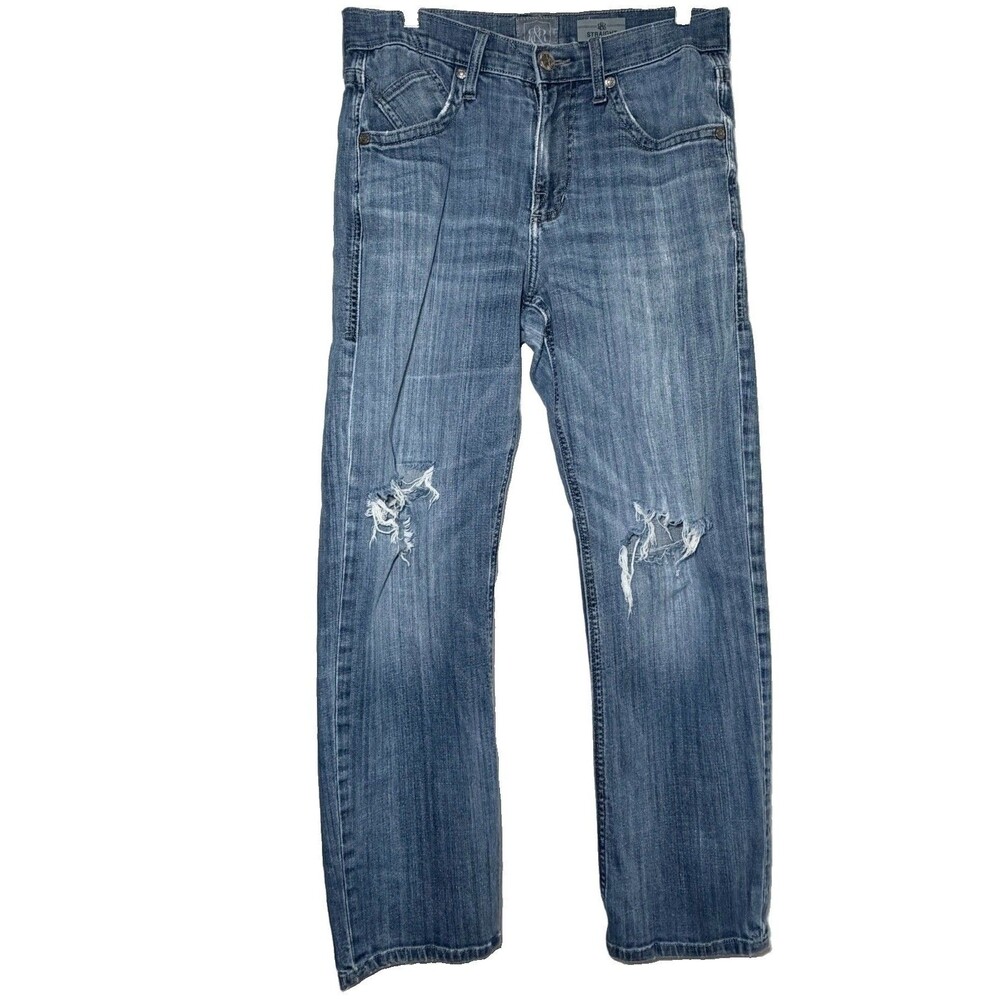 Women’s Rock & Republic Straight Leg Distressed Jeans Size 30 (30x30